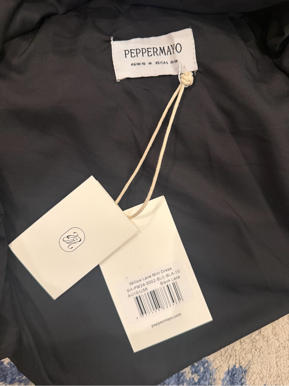 Peppermayo Black Halter Lace Midi Dress - Picture 2 of 2